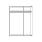 KAST MET SCHUIFDEUREN, kleuren grafiet, grijs, sahara thumbnail 5
