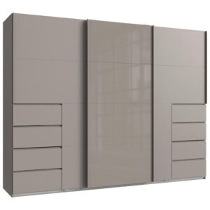 KAST MET SCHUIFDEUREN, grijs, sahara