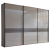 KAST MET SCHUIFDEUREN, bruin, grijs