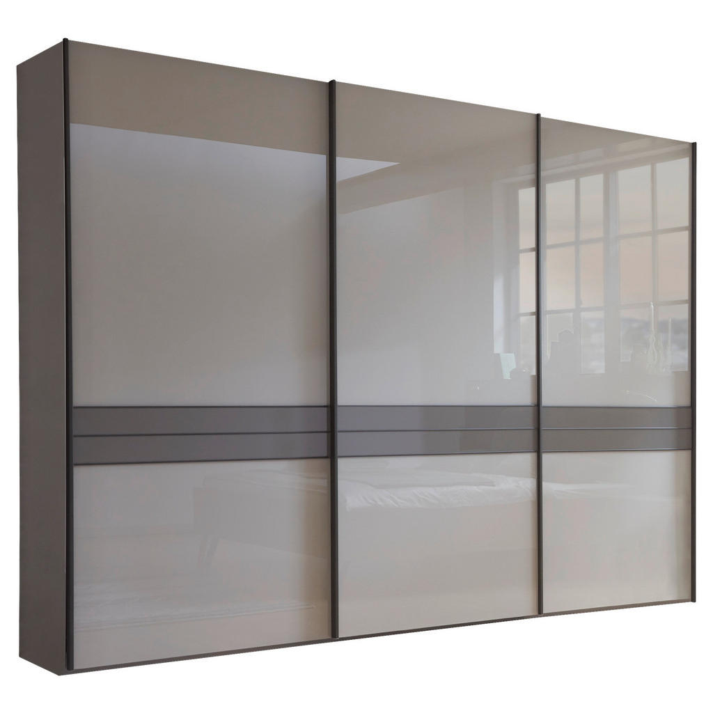 KAST MET SCHUIFDEUREN, bruin, grijs