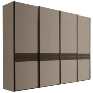 KAST MET SCHUIFDEUREN, grijs, leisteenkleur, donkerbruin