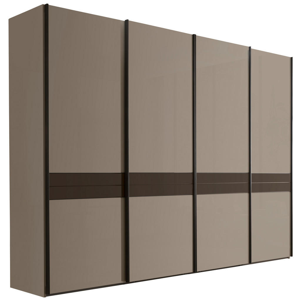 KAST MET SCHUIFDEUREN, grijs, leisteenkleur, donkerbruin