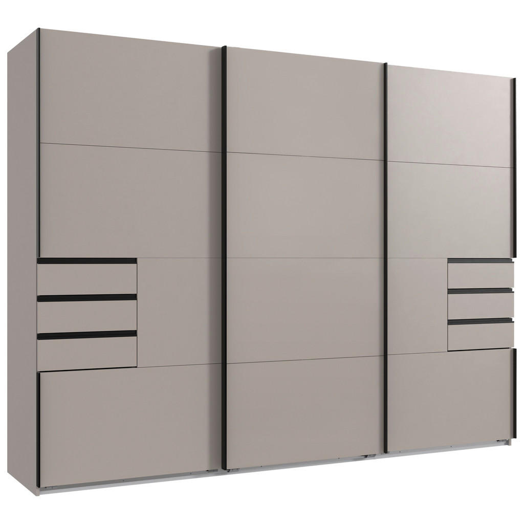 KAST MET SCHUIFDEUREN, wit, grijswit