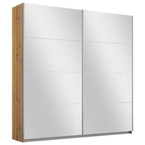 KAST MET SCHUIFDEUREN, zilverkleur, ambachtelijk eikenhout