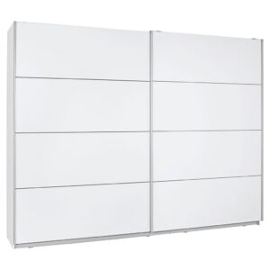 KAST MET SCHUIFDEUREN, wit