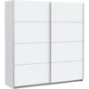KAST MET SCHUIFDEUREN, wit