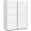 KAST MET SCHUIFDEUREN, wit
