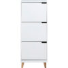 KAST MET KLEPPEN VOOR SCHOEN wit