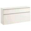 KAST MET KLEPPEN VOOR SCHOEN wit, zilverkleur