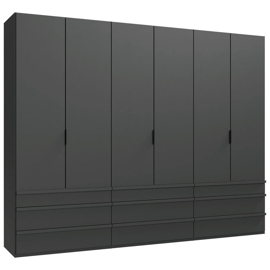 KAST MET VOUWDEUREN, grafietkleur