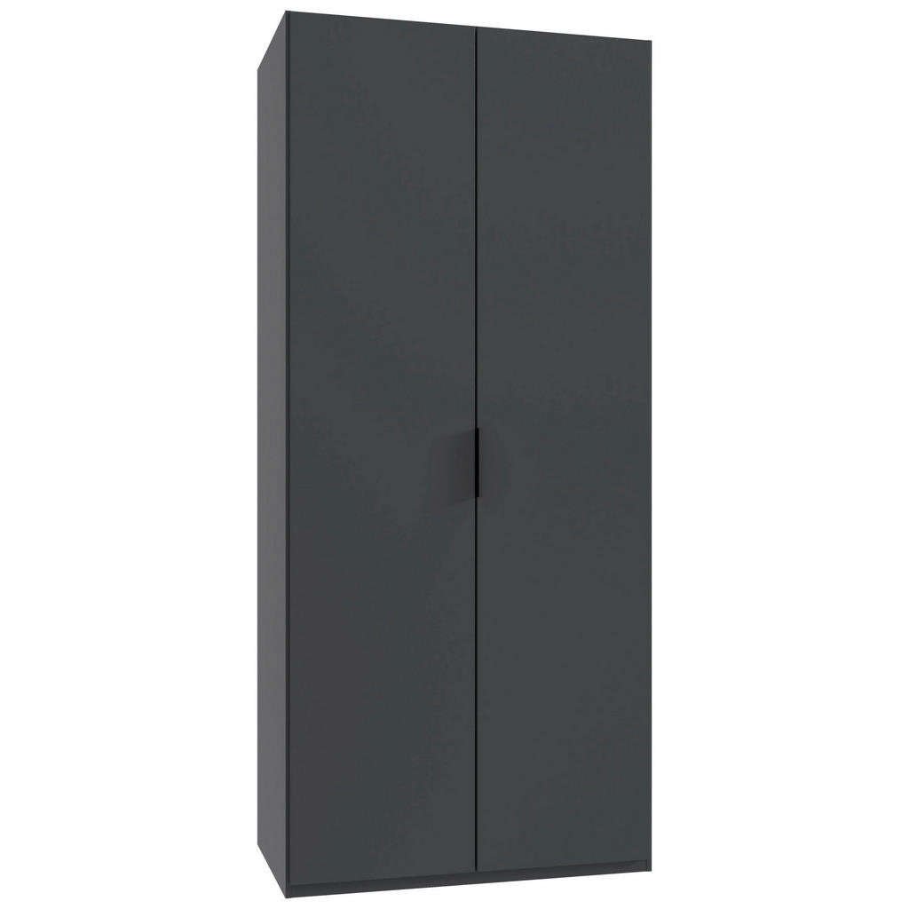 KAST MET VOUWDEUREN, grafietkleur