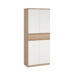 SCHOENENKAST wit, eikenkleur thumbnail 1