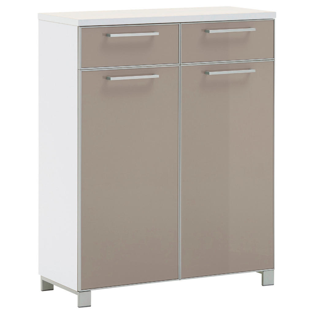 SCHOENENKAST bruingrijs, wit