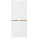 SCHOENENKAST wit, ambachtelijk eikenhout thumbnail 5