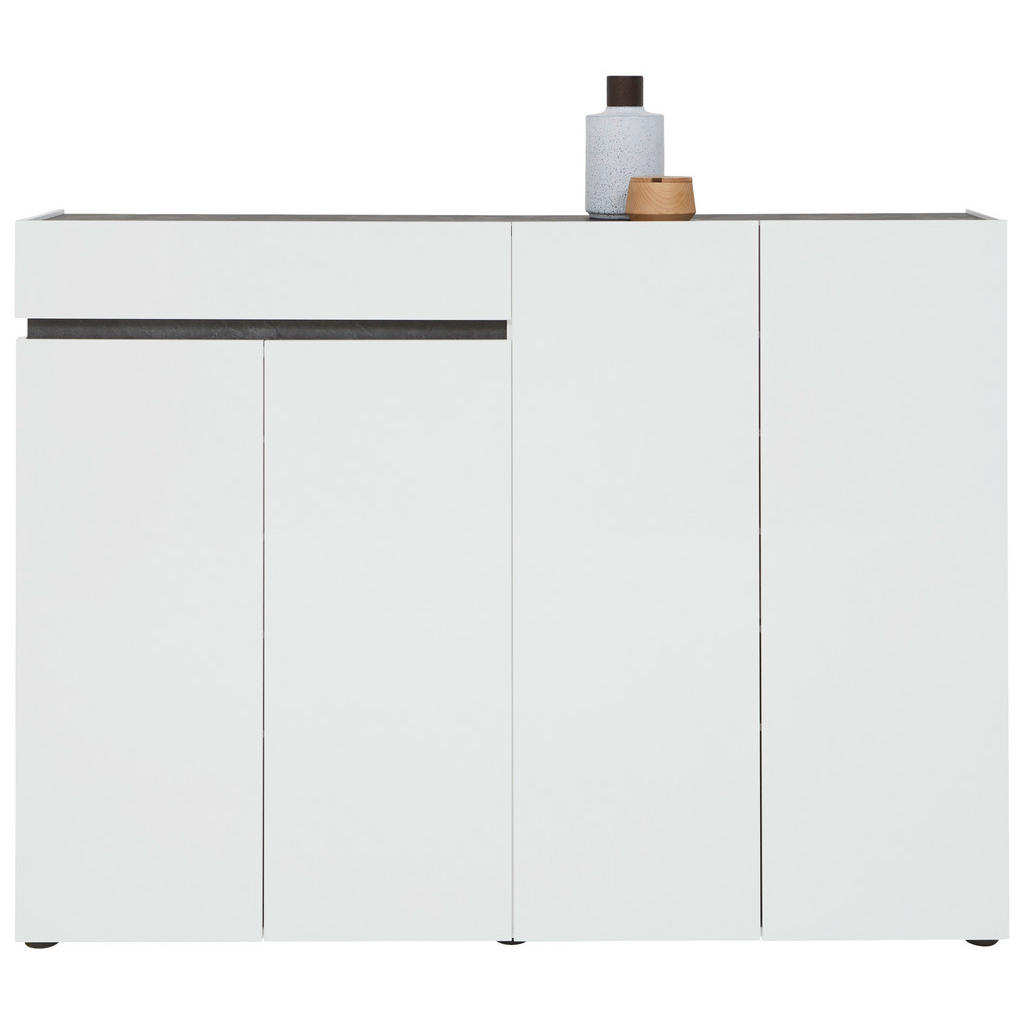 SCHOENENKAST antraciet, wit