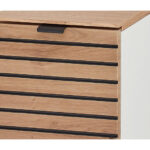 SCHOENENKAST wit, ambachtelijk eikenhout thumbnail 6