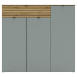 SCHOENENKAST groen, ambachtelijk eikenhout thumbnail 5