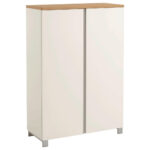 SCHOENENKAST gefineerd zilver, wit, eikenkleur thumbnail 1