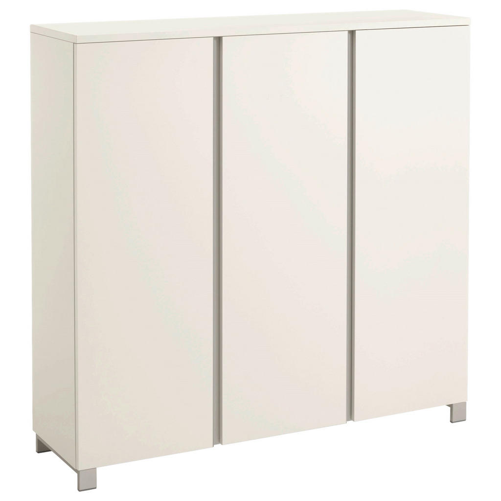 SCHOENENKAST zilverkleur, wit