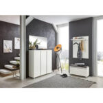 SCHOENENKAST zilverkleur, wit thumbnail 2