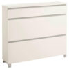 SCHOENENKAST zilverkleur, wit