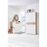 SCHOENENKAST wit, eikenkleur thumbnail 2