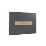 GARDEROBE, grafietkleur, ambachtelijk eikenhout thumbnail 1