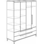 GARDEROBE, wit, eikenkleur thumbnail 5