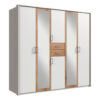 GARDEROBE, wit, eikenkleur