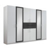 GARDEROBE, grafietkleur, wit