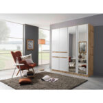 GARDEROBE, wit, ambachtelijk eikenhout thumbnail 2