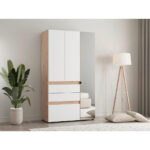 GARDEROBE, wit, ambachtelijk eikenhout thumbnail 5