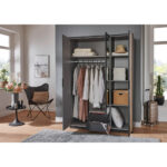 GARDEROBE, grafietkleur, ambachtelijk eikenhout thumbnail 3