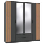 GARDEROBE, grafietkleur, ambachtelijk eikenhout thumbnail 1