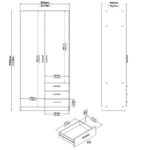 GARDEROBE, eikenkleur thumbnail 3