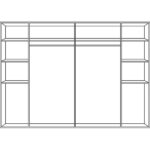 GARDEROBE, zwart, eikenkleur thumbnail 3