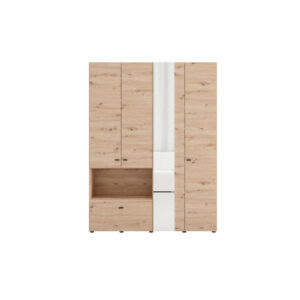 GARDEROBE, ambachtelijk eikenhout