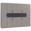 GARDEROBE, kleuren grafiet, grijs, sahara