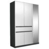 GARDEROBE, grijs, wit