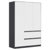 GARDEROBE, grijs, wit