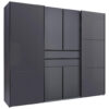 GARDEROBE, grafietkleur, grijs