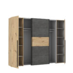 GARDEROBE, grijs, ambachtelijk eikenhout thumbnail 6