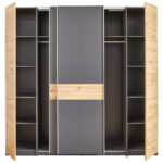 GARDEROBE, grafietkleur, ambachtelijk eikenhout thumbnail 4