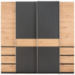 GARDEROBE, grafietkleur, ambachtelijk eikenhout thumbnail 4