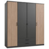 GARDEROBE, bruin, grafietkleuren, donkergrijs