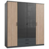 GARDEROBE, bruin, grafietkleuren, donkergrijs