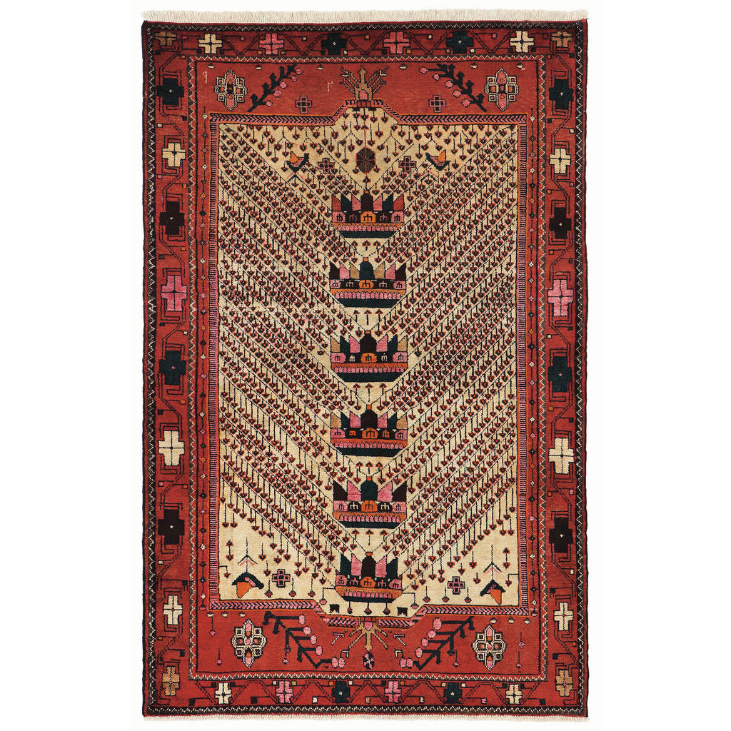 OOSTERSE TAPIJT 110-150/190-250 cm rood