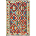 OOSTERSE TAPIJT KELIM VINTAGE 260/300 cm veelkleurig thumbnail 5