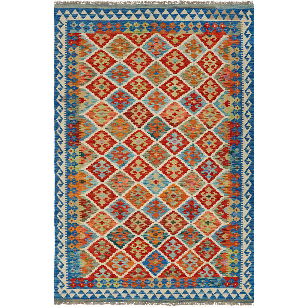 OOSTERSE TAPIJT KELIM VINTAGE 180/240 cm veelkleurig
