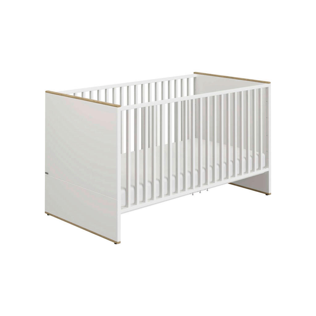 KINDERledikant Lieven massief eiken 144/76,3 cm wit, eikenkleur